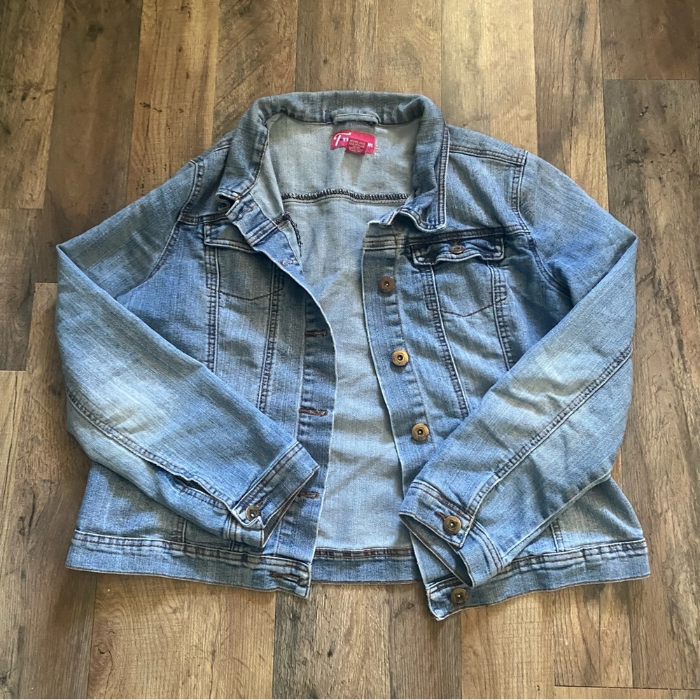 Tradition Women's Denim Jacket long sleeve blue